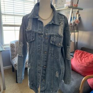 Distressed Denim Jacket
